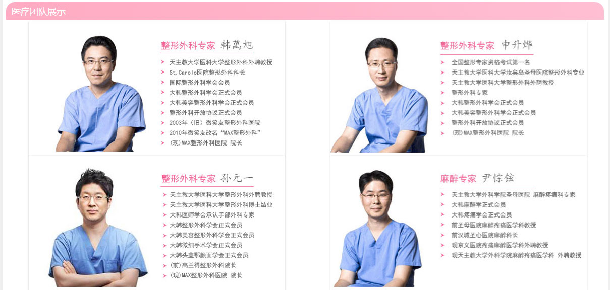 MAX整形医院院长介绍
